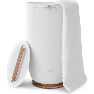 Live Fine Bucket Towel Warmer, White In White
