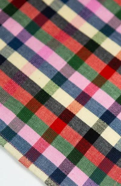 Archive New York Marta Handwoven Cotton Plaid Kitchen Towel In Multi