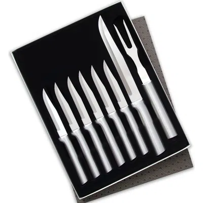 Radà Rada 8 Piece Meat Lover's Set With Carving Set And Steak Knives In Silver