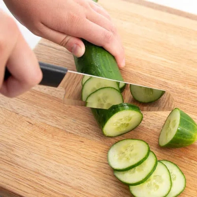 Radà Rada Essential Oak 8 Piece Knife Block Set In Black