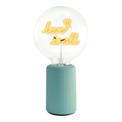 Mitb Love Is All Portable Table Lamp In Green