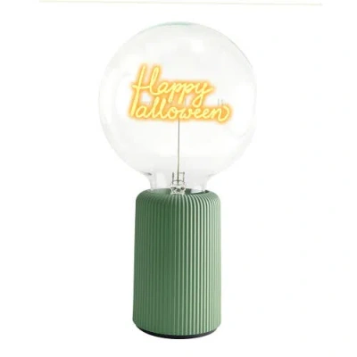 Mitb Happy Halloween Portable Table Lamp In Green