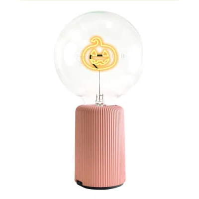 Mitb Happy Halloween Portable Table Lamp In Pink