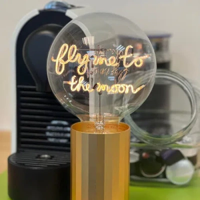 Mitb Fly Me To The Moon Portable Table Lamp In Gold