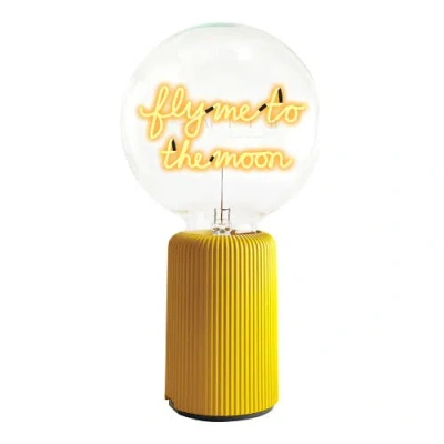 Mitb Fly Me To The Moon Portable Table Lamp In Yellow