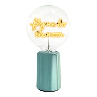 Mitb Fly Me To The Moon Portable Table Lamp In Blue