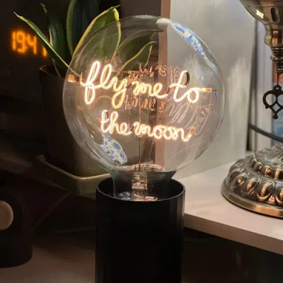 Mitb Fly Me To The Moon Portable Table Lamp In Yellow