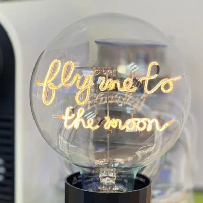 Mitb Fly Me To The Moon Portable Table Lamp In Blue