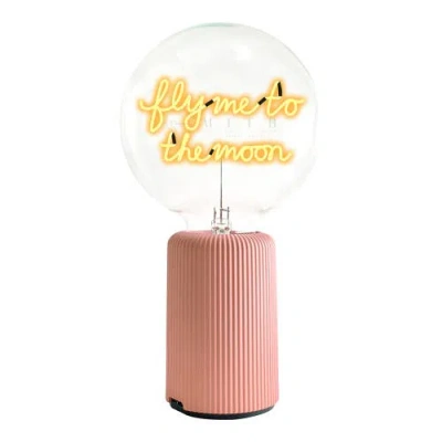 Mitb Fly Me To The Moon Portable Table Lamp In Pink
