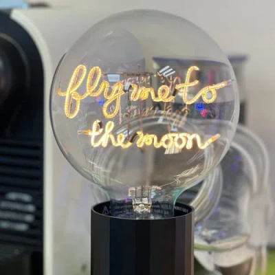 Mitb Fly Me To The Moon Portable Table Lamp In Blue