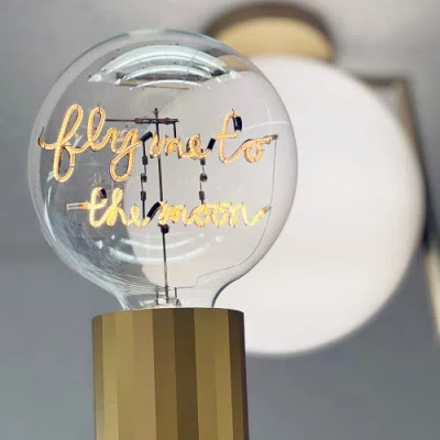 Mitb Fly Me To The Moon Portable Table Lamp In Yellow