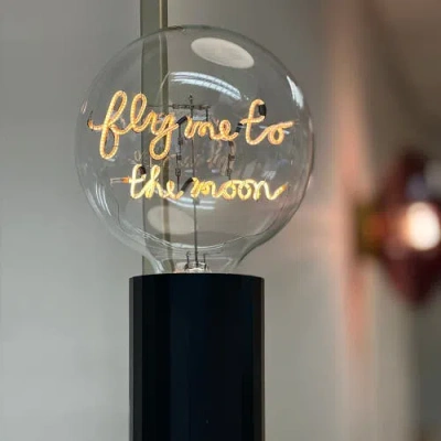 Mitb Fly Me To The Moon Portable Table Lamp In Blue