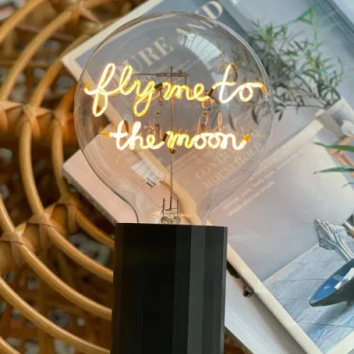 Mitb Fly Me To The Moon Portable Table Lamp In Green