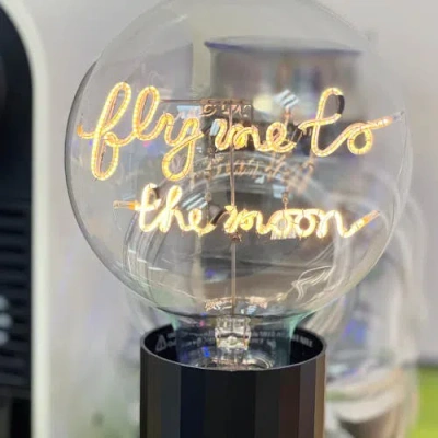 Mitb Fly Me To The Moon Portable Table Lamp In Green