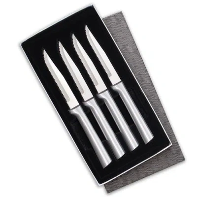 Radà Rada 4 Piece Serrated Steak Knife Set With Gift Box In Silver