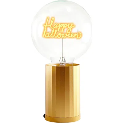 Mitb Happy Halloween Portable Table Lamp In Gold