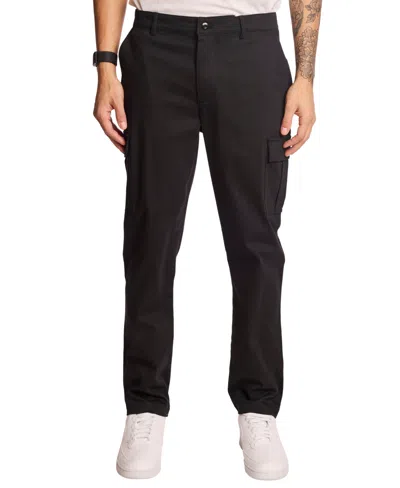Paisley & Gray Straight Leg Cargo Pants In Black