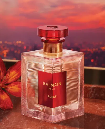 Balmain Rouge Eau De Toilette Fragrance Collection In Transparent ...