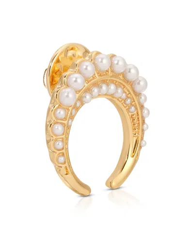 Ettika Gold Plated Celestial Brooch Set In Gold