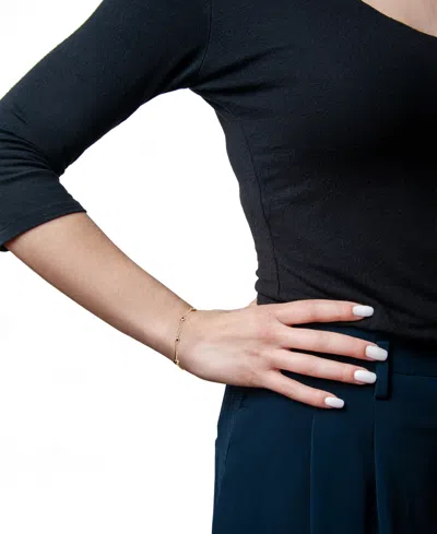 Macy's Lab-grown Multi-color Sapphire Link Bracelet (4/5 Ct. T.w.) In 14k Gold-plated Over Sterling Silver In Gold