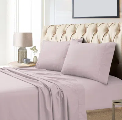 Tribeca Living Egyptian Cotton Sateen 800 Thread Count Extra Deep Pocket Queen Sheet Set In Purple