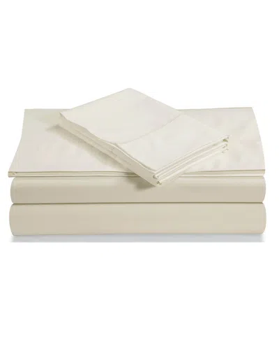 Tribeca Living Egyptian Cotton Sateen 800 Thread Count Extra Deep Pocket Queen Sheet Set In White