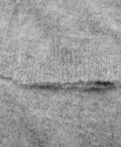 Mango Women's Plain Knitted Scarf In Gray