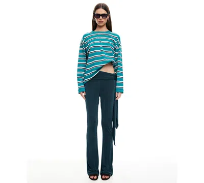 Lioness Women's Butterfly Tie Mid Rise Pants In Green