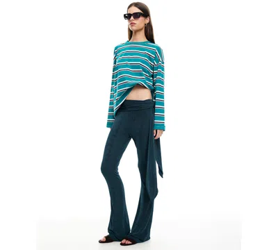 Lioness Women's Butterfly Tie Mid Rise Pants In Green