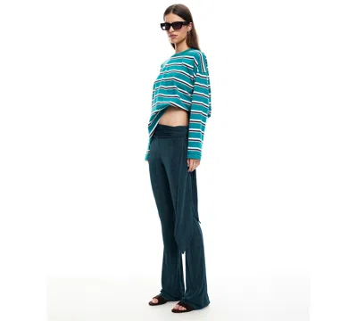 Lioness Women's Butterfly Tie Mid Rise Pants In Green