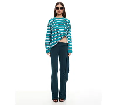 Lioness Women's Butterfly Tie Mid Rise Pants In Green