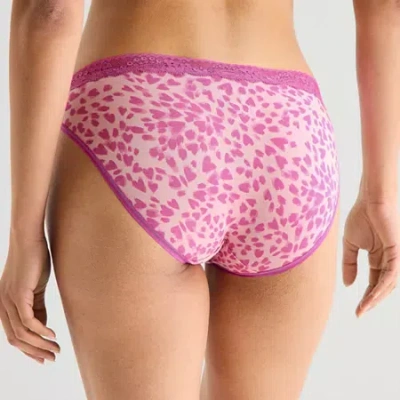 Ambrielle Cotton Bikini Panty In Pink