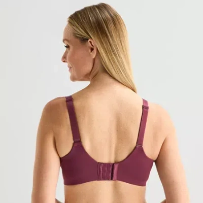 Liz Claiborne Cool Touch Lightly Lined Full Coverage Bra 351861 In Red