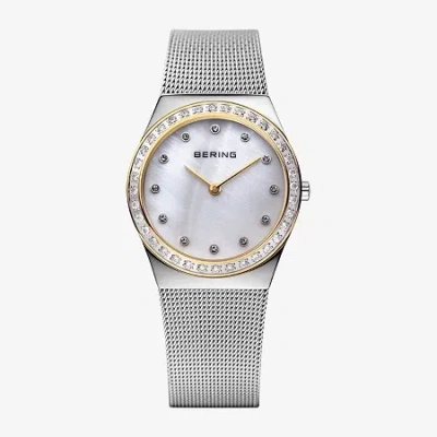 Bering Womens Silver Tone Stainless Steel Bracelet Watch 12430-010 In Multi