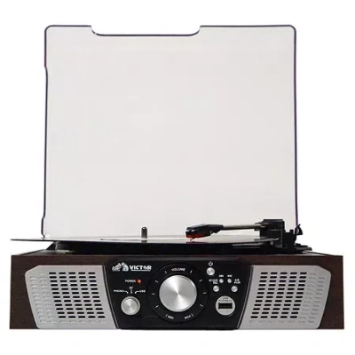 Victor Lakeshore Hybrid Turntable In Brown