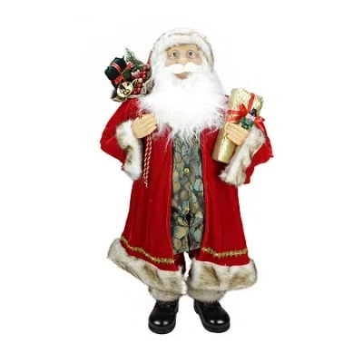 Northlight 36'' Red And White Standing Santa Claus Christmas Figurine In Red
