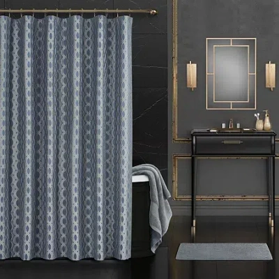 Queen Street La Grande Shower Curtain In Blue