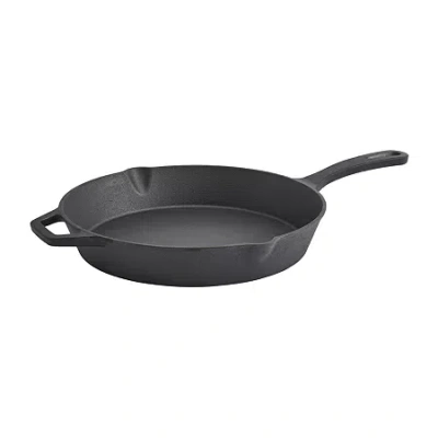 Smith And Clark Cast Iron 12" Frying Pan With Assist Handle In Black