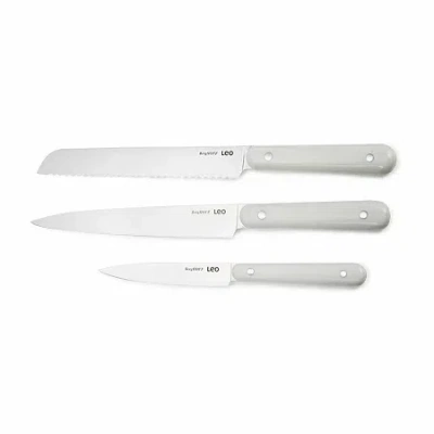 Berghoff Leo Glints 3-pc. Knife Set In White