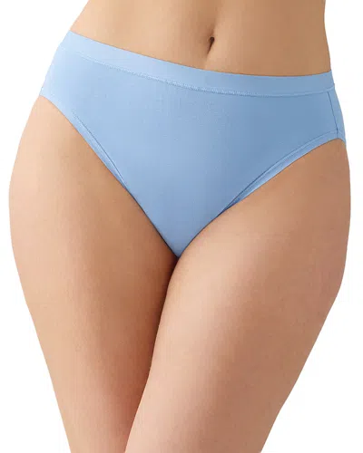 Wacoal Understated Cotton High Cut In Blue