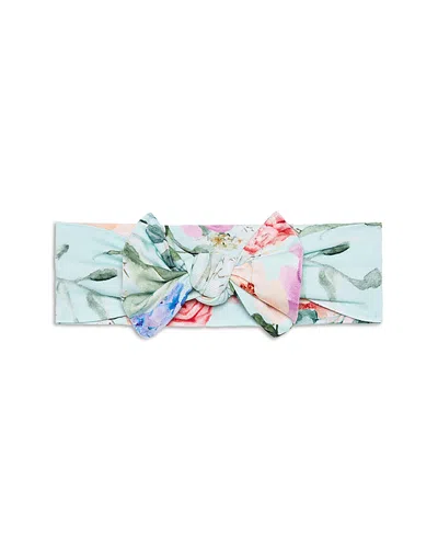 Posh Peanut Girls' Floral Print Headwrap - Baby In Multi