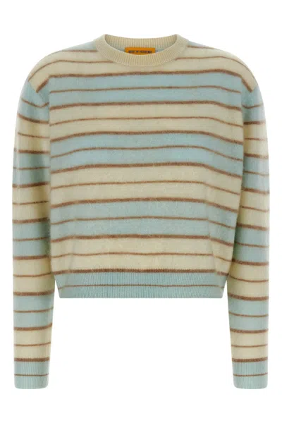 Guest In Residence Grizzly Stripe Crew Sweater In Multi
