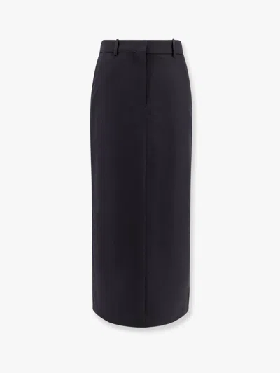 Totême Low-waist Straight Skirt In Black