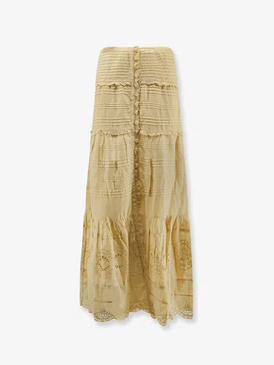 Isabel Marant Étoile Paoline Organic Cotton Skirt In Yellow