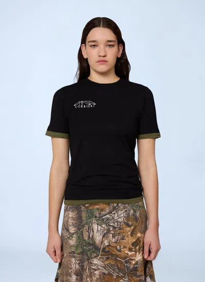 Gina Corrieri Logo Print T-shirt In Brown