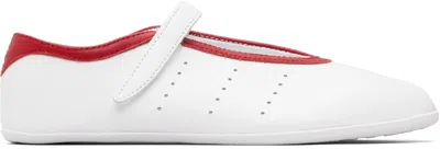 Adidas Originals White Stan Smith Lo Pro Ballerina Flats In Animal Print