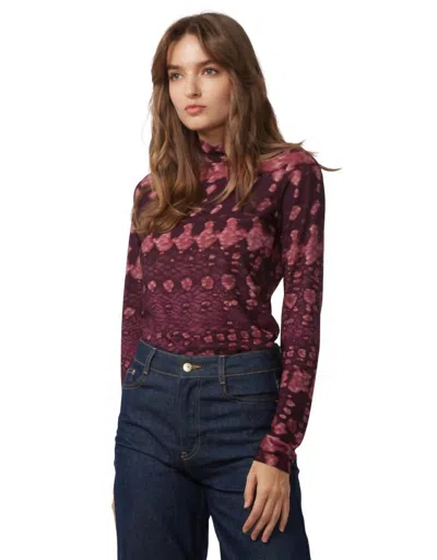 Gilner Farrar Evie Top Echo Valley In Burgundy In Burgundy