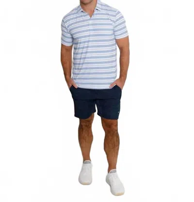 Andersonord Spear Polo In Htr Steel/htr Federal Blue In Multi