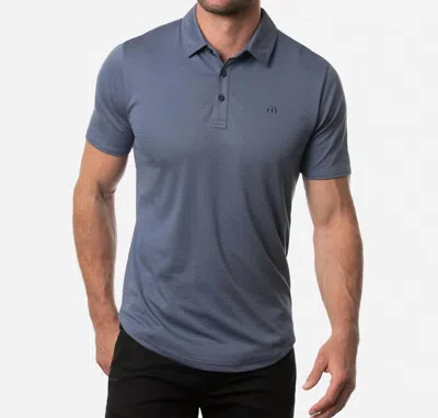 Travismathew A Class Polo Shirt In Vintage Indigo In Blue
