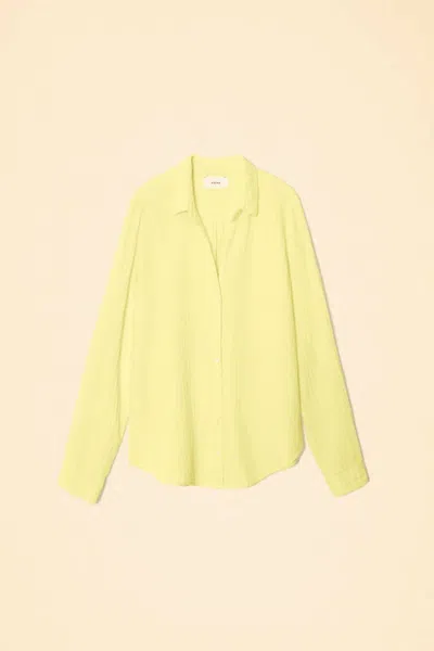 Xirena Women's Scout Shirt In Pale Yellow In Yellow